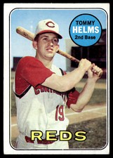 1969 Topps Tommy Helms #70 Cincinnati Reds