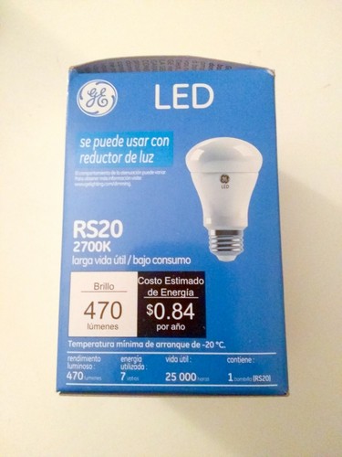 GE LED R20 3000K 470LM 7W LED7DR20/830 Dimmable Pack of 2 - Picture 2 of 5