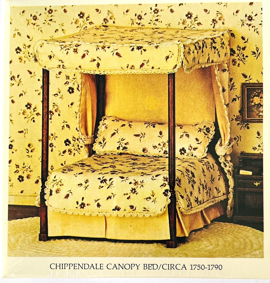 House of Miniatures Kit #40014 1:12 Chippendale Canopy Bed Circa 1750-1790 Foto 2 de 4