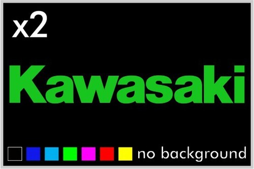 (2) Fits Kawasaki Sticker Vinyl Decal - Racing Bike Motorcycle Tank Set Window - Picture 6 of 13
