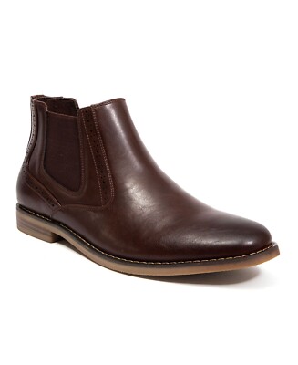 Deer Stags “Mikey” Dark Brown Chelsea Boots | Men’s 10.5 M | Slip-On Dress Boots Deer Stags Mikey Dark Brown Chelsea Boots | Men main image 4