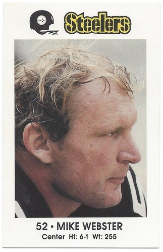 1982 Pittsburgh Steelers Police Mike Webster #52 Kiwanis Club Coca-Cola - Bild 1 von 2