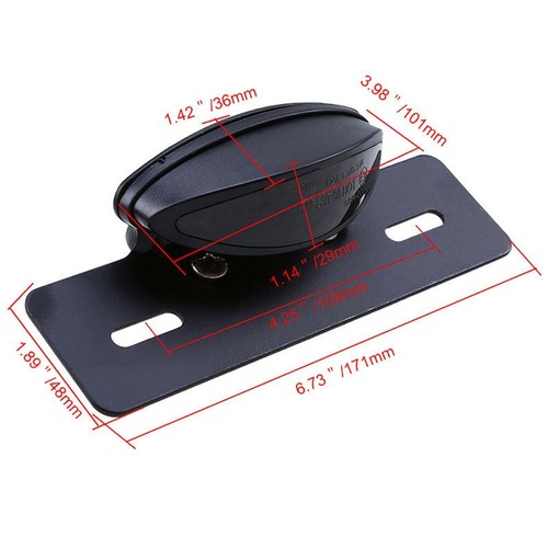 Universal Motorcycle Motorbike 28 LED Rear Tail Brake Stop Light Number Plate UK - Picture 2 of 12