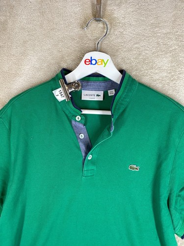 Lacoste Casual Polo T-Shirts Top Size XL Womens Green Logo Short Sleeve - Picture 2 of 10