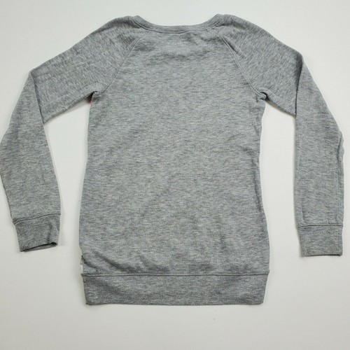 Girl's Justice grey and white striped poop emoji sweater size 10/12 - Picture 6 of 8