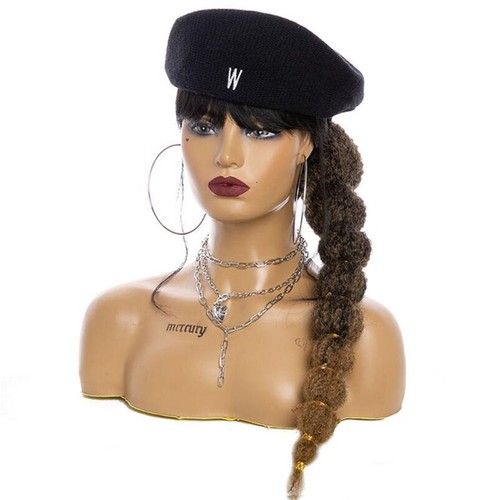 18" Afro Kinky Curly Bubble Ponytails Marley Hair Clip on Drawstring Pony Tails - Picture 20 of 27
