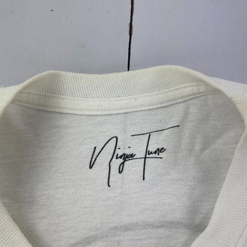 Camiseta NINJA TUNE Grande Blanca Para Hombre Manga Larga Estampado Gráfico Etiqueta Discográfica de Música - Imagen 7 de 15