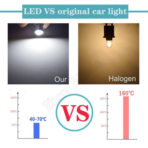 2Pcs BA9S BAX9S BAY9S LED Car Light Interior Dome Map Side Wedge Bulb Lamp 12V - Picture 7 of 8