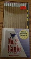 Vintage 1998 SANFORD EAGLE No. 2 pencils MADE IN USA NOS 12 1 pack sealed