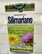 SILIMARIANO Cardo Mariano 60 Tablets (Silybum marianum) Nutritional Supplement