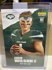 2021 PANINI INSTANT NFL DRAFT NIGHT ILLUSTRATION ZACH WILSON RC 1/5278 Jets!!