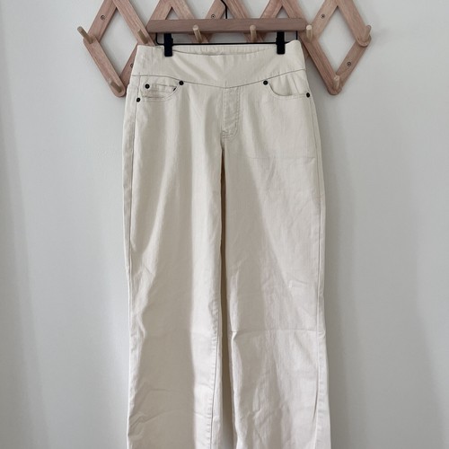 Chadwick’s Cream Pull On Wide Leg Pants - Size 8 - Picture 2 of 8