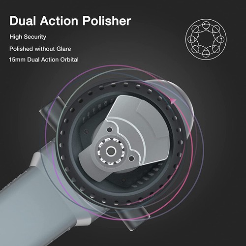 WORKPRO Buffer Polisher 6" 1080W Dual Action Orbital Polish Set 6 Variable Speed - Picture 5 of 12