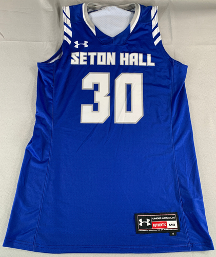 Under Armour Seton Hall #30 Jersey Women Blue NCAA Authentic