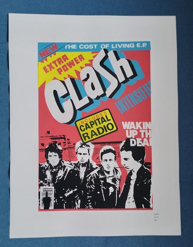 THE CLASH CAPITAL RADIO / 2025 FINE FAN ART / BRAZILIAN POSTER  / SILKSCREEN - Afbeelding 1 van 7