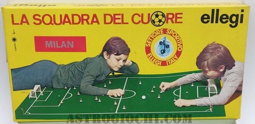 ELLEGI LA SQUADRA DEL CUORE MILAN CALCIO VINTAGE '70 TIPO SUBBUTEO NEW IN BOX - Picture 1 of 7