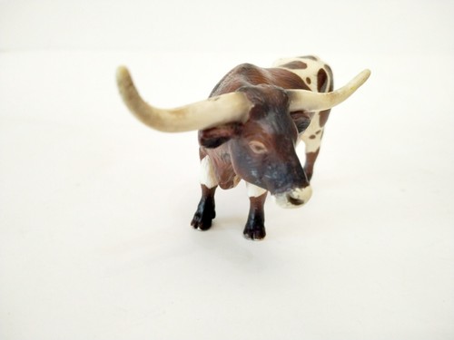schleich 13275 Bull Brown And White Great Condition. 2003. RETIRED. Very Rare! - Imagen 2 de 9