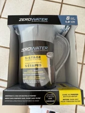 Zero Water Filter 8 Cup Pitcher Jug 1.9 Liter NEW