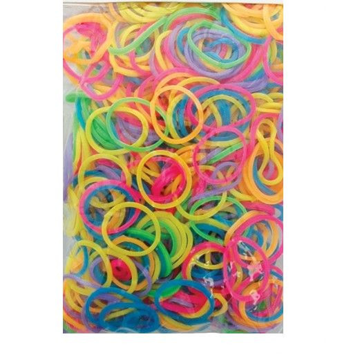 Bright Coloured Mini Elastic Hair Bands Headbands For Braids Or Cornrows
