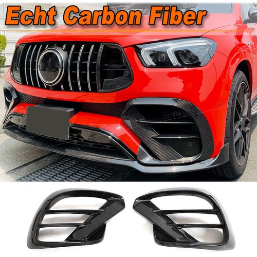 Carbon Fiber Front Fin Splitter Canards Fits Mercedes C167 GLE450 SPORT 19-22