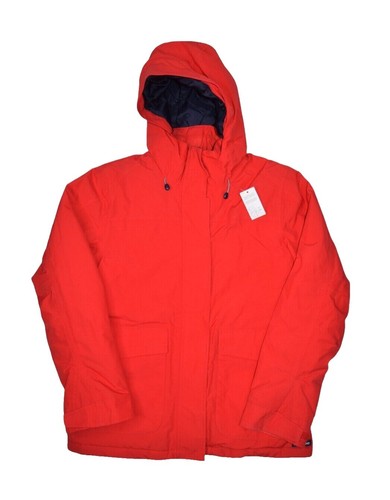 Lands End Vintage Squall Jacket Red with Blue Fleece full Zip