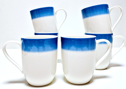 Villeroy & Boch Porzellan 6 St.Set Kaffee/Teebecher -"Colourful Life" Winter Sky