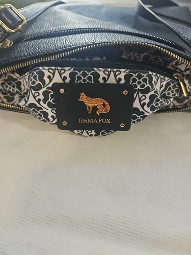 EMMA FOX Womens Black Leather Purse - Picture 6 of 13