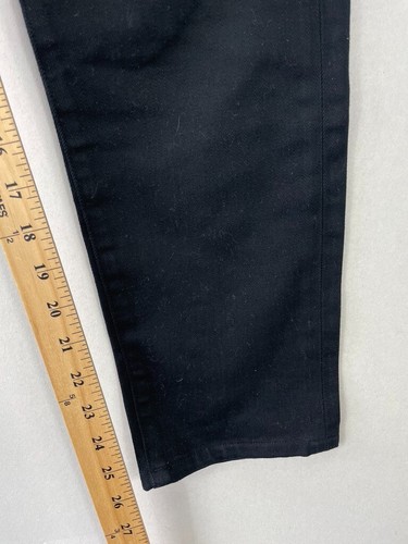 Burberry Brit Jeans Mens 30x32 Black Slim Tapered Leg Button Fly - Picture 3 of 12