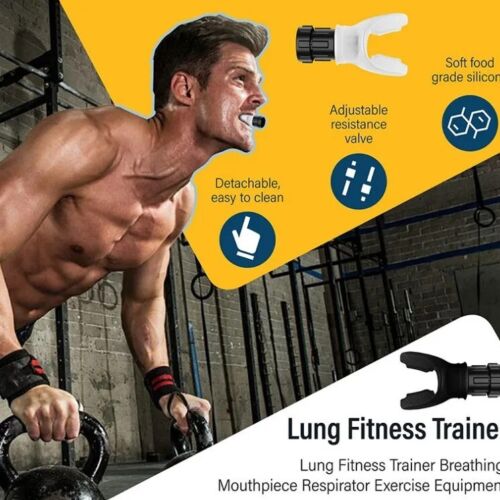 NEU Silikon Atemtrainer Lungenexpander Atemtrainer Exerciser - Bild 2 von 13