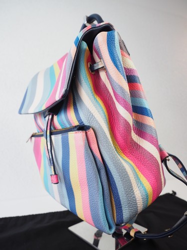 Paul Smith Rucksack Swirl Leder Klein Backpack Tasche Multi Neu Mit Etikett - Bild 8 von 19