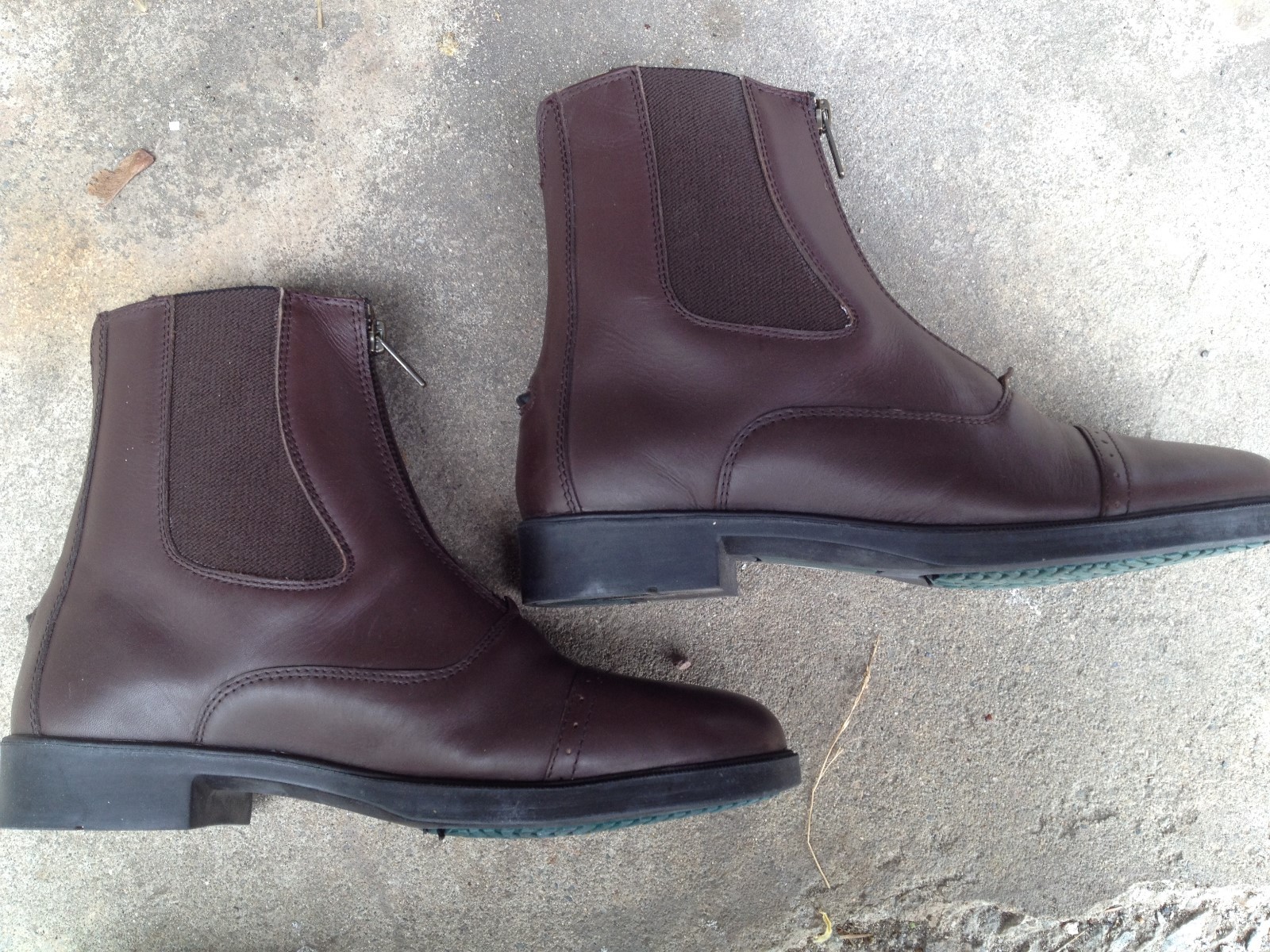 LADIES Zip Front HORSE Riding Jodhpur BOOTS BROWN NEW size 7 LEATHER LADIES Zip Front HORSE Riding Jodhpur BOOTS BROWN NEW size 7 LEATHER