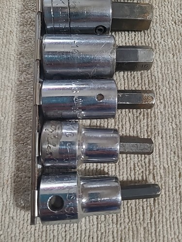 Williams, SK, CRAFTSMAN 7-piece hex SOCKETS 1/2" drive tool LOT. - Picture 6 of 10
