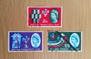 Complete-British-used-stamp-set-1962-National-Productivity-Year