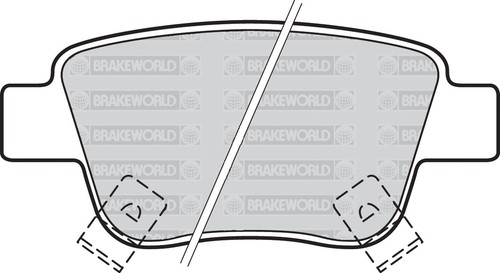 OEM SPEC FRONT AND REAR PADS FOR TOYOTA COROLLA VERSO 1.6 2004-09 - Picture 3 of 7