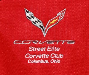 STREET-ELITE-CORVETTE-CLUB-POLO-SHIRT-MEDIUM-RED-CHEVY-CORVETTE