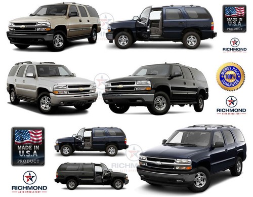 00 01 02 Chevy Suburban Tahoe LT Z71 - Cubierta de asiento inferior de cuero lateral del conductor GRIS - Imagen 10 de 10
