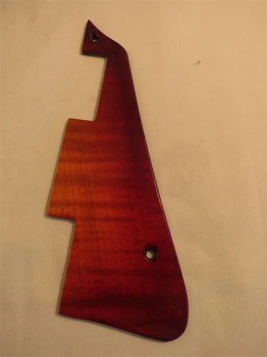1pcs solid wood carving Gibson Les Paul Guitar flames Maple Pickguard 