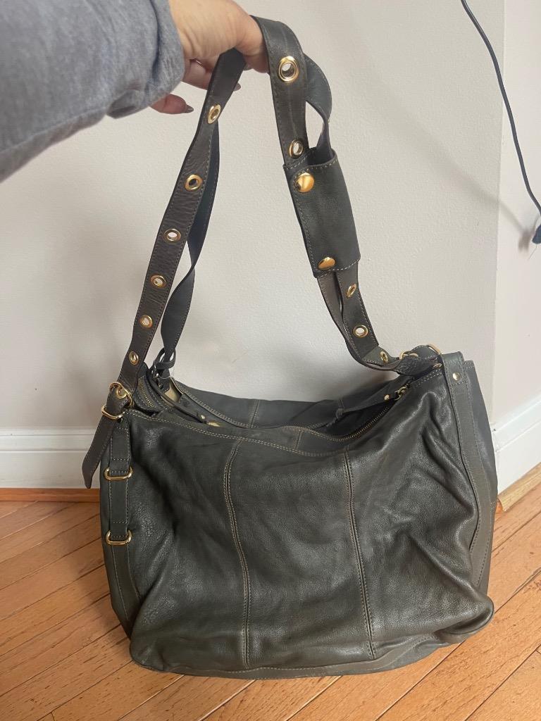 Rabeanco army green soft leather large bag (1500