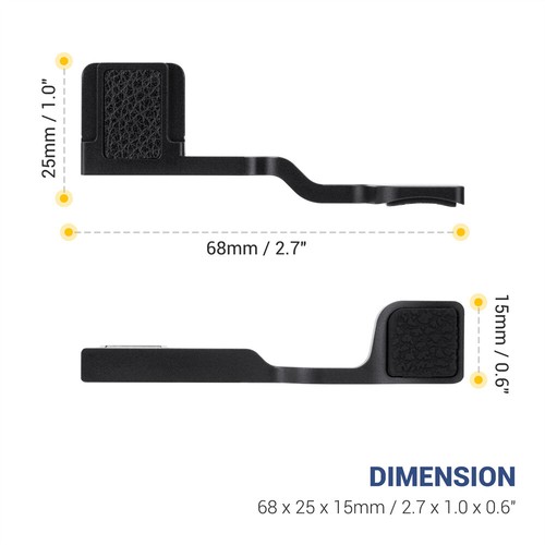 Metal Thumbs Up Grip Holder Hot Shoe Cover Cap for Sony A7C II A7CR A7C R Camera - Picture 8 of 10