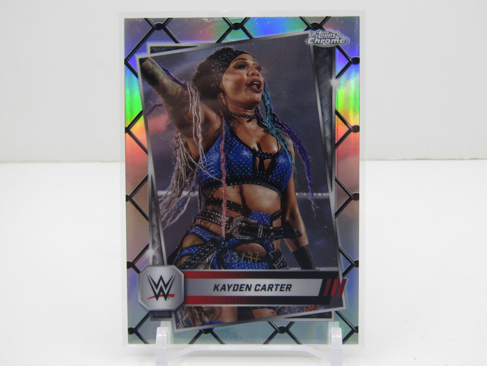 KAYDEN CARTER 2025 TOPPS CHROME STEEL CAGE REFRACTOR #23/37!!