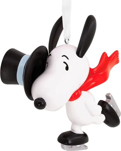 *SNOOPY SKATING* Hallmark Peanuts Christmas Tree Ornament Charlie Brown New! - Picture 2 of 5