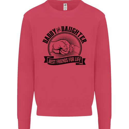 Daddy & Daughter Best Friends Fathers Day Kids Sweatshirt Jumper - Picture 54 of 87
