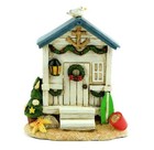 Christmas Beach House  Door, Holiday Fairy Garden Door