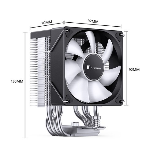 ARGB CPU Cooler 4 Heat Pipe 9cm Cooling Fan Computer Accessories for AMD AM4 AM5 - Afbeelding 10 van 14