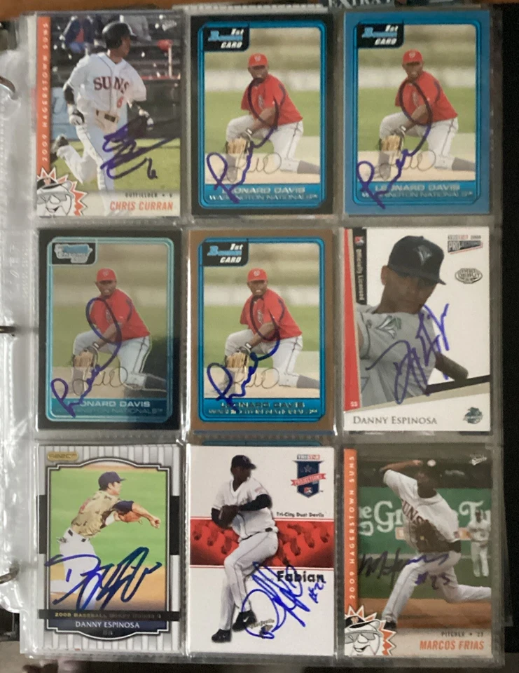 WASHINGTON NATIONALS BASEBALL SIGNED AUTOGRAPHED CARDS - Image 3 of 4