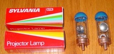 2 Sylvania CXH 230V 300W Photo, Projector Lamp Bulb Genuine Original Vintage USA