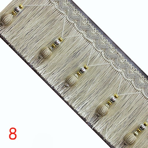 1M Curtain Fringe trim Beaded Tassel DIY Sewing Trimming Home Upholstery Decor - Picture 20 of 22