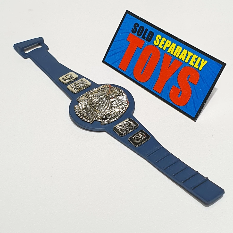 CINTURÓN CAMPEONATO HARDCORE WWF plata Jakks Pacific WWE azul plata accesorio Foto 3 de 4