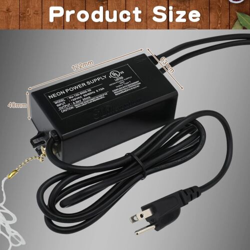 6.5KV 30mA 120VAC Neon Light Sign Power Supply Electronic Transformer UL Listed - Picture 4 of 9