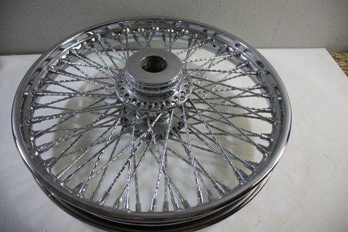 NEW 80 TWISTED SPOKE CHOPPER CUSTOM 19 x2.15 WHEEL FOR HARLEY DAVIDSON - Picture 10 of 15